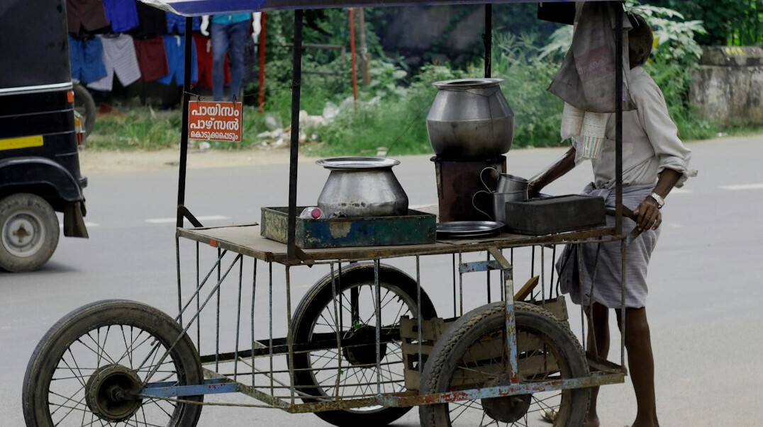 street vendor selling coffee