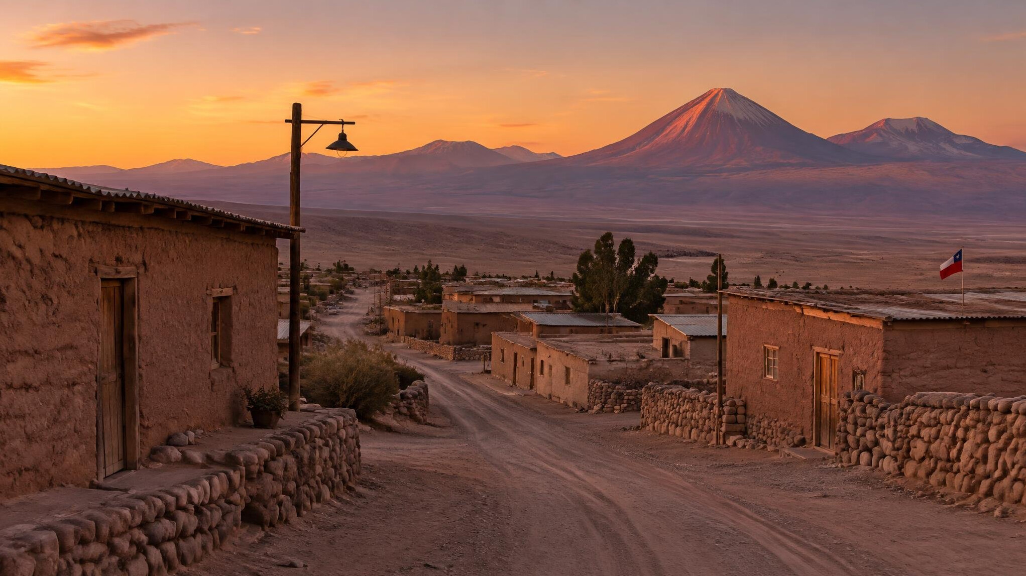 Desert landscape in Atacama, Chile