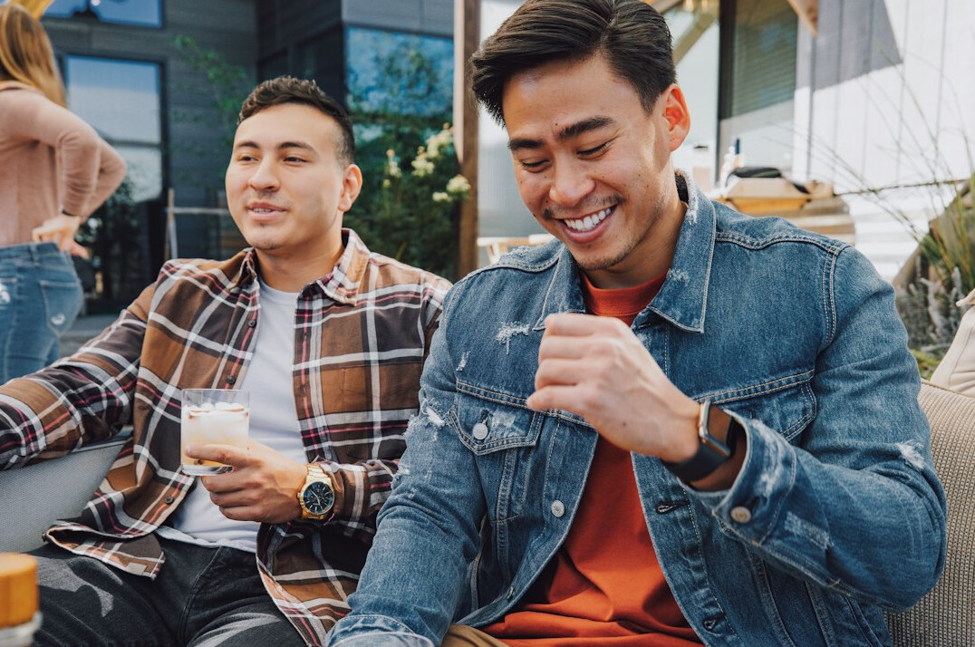 friends laughing together